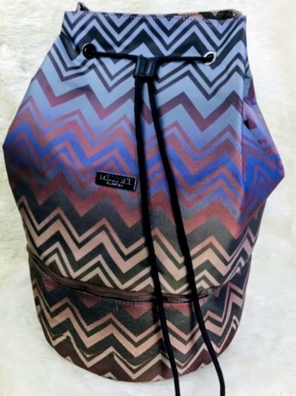 Missoni Parfum Chevron Drawstring Rucksack Backpack Unisex